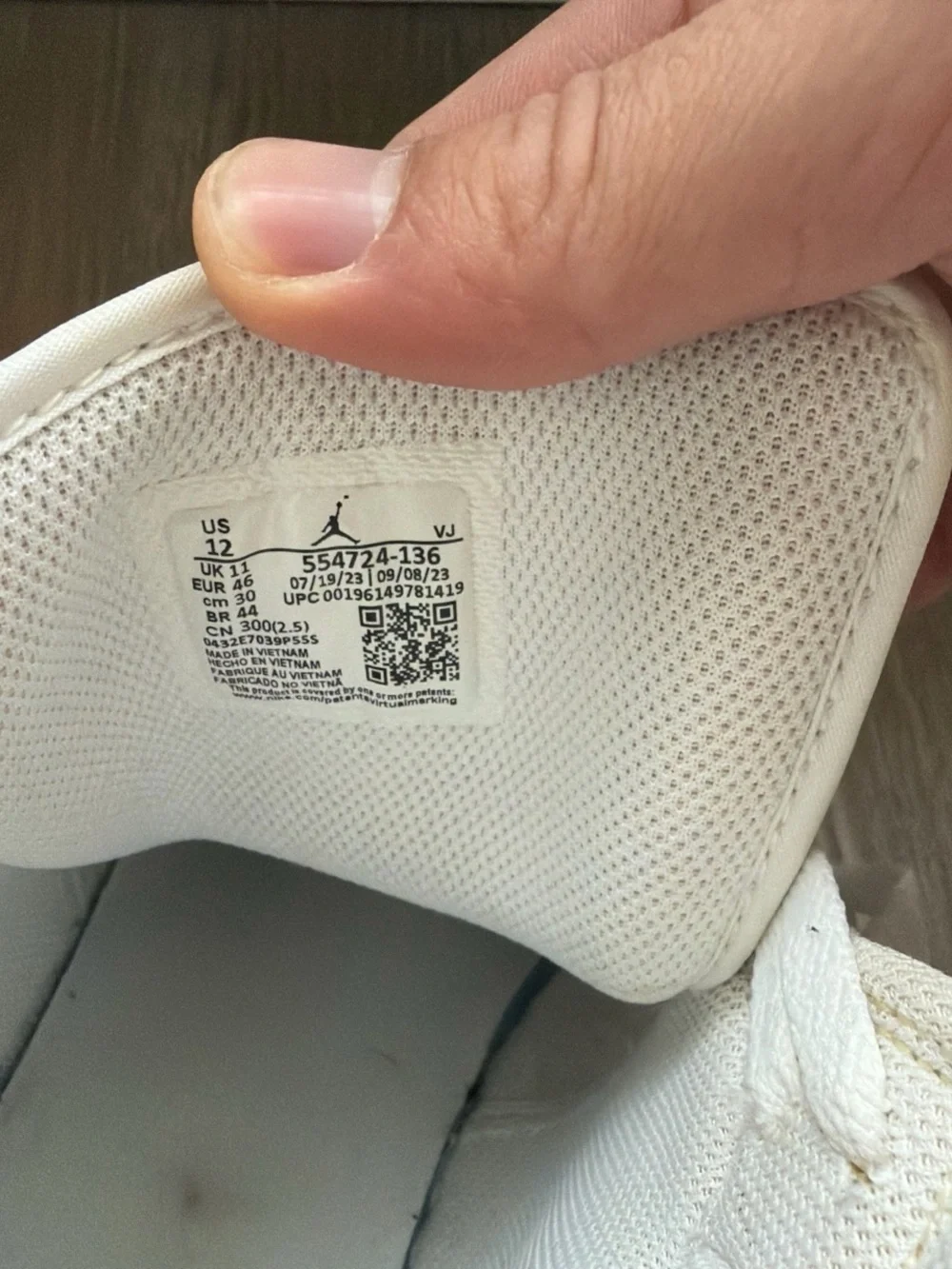 Nike Air Jordan 1 Mid All-White Sneakers